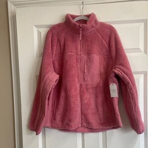 🧡 Women’s ‘Time and Tru’ sherpa full zip jacket